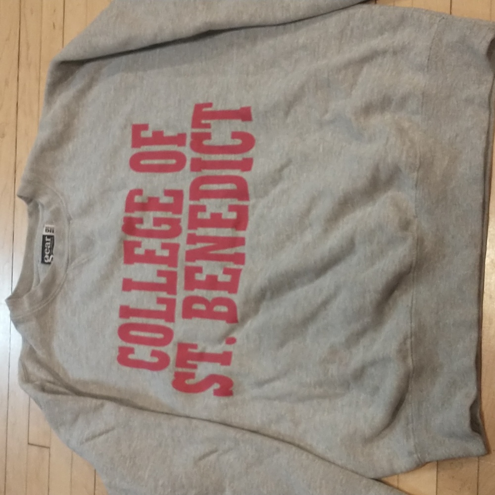 College sweatshirt